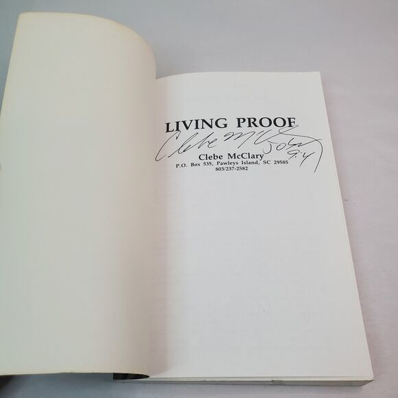 Living Proof Lt. Clebe McClary USMC 1st Recon Platoon Signed Paperback - Picture 3 of 11